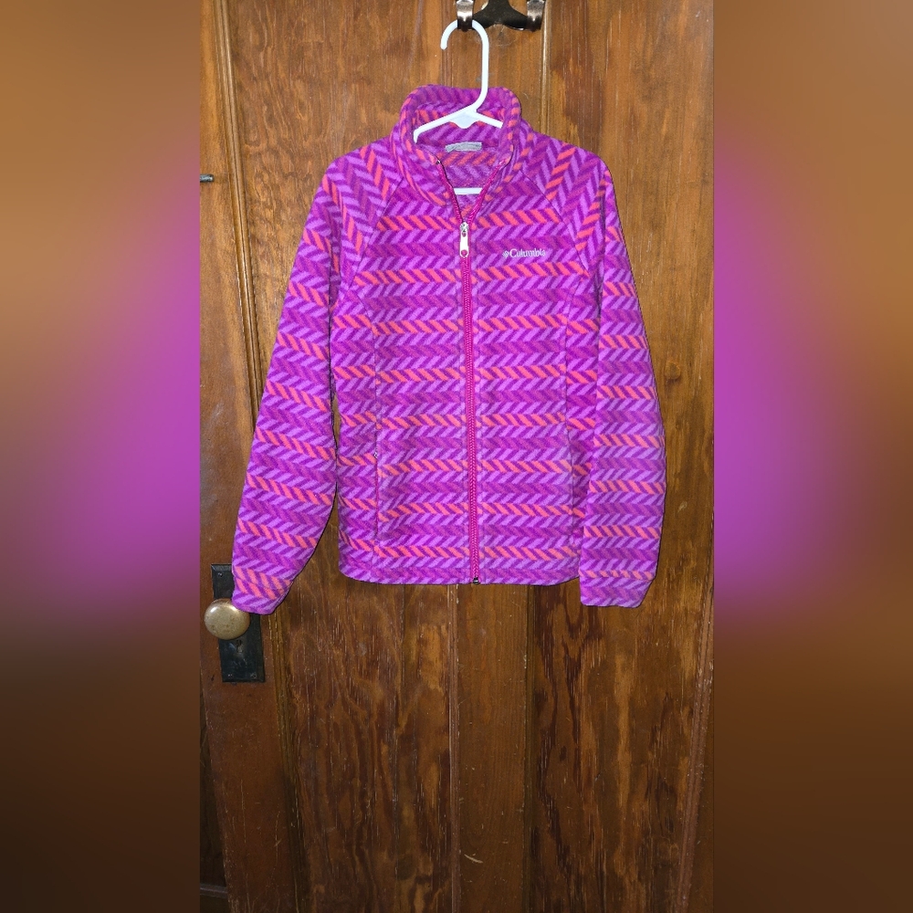 Girls fleece zip up jacket